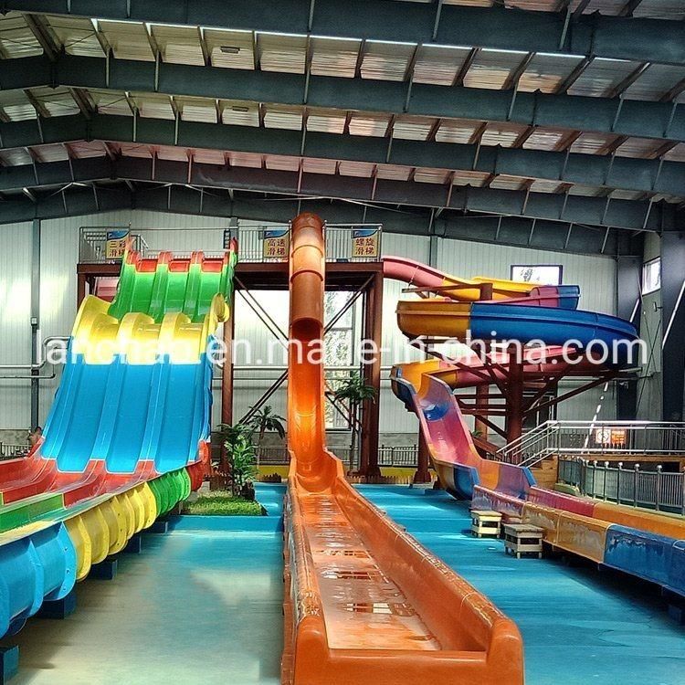Blue Open Spiral Tube Slide for Water Park