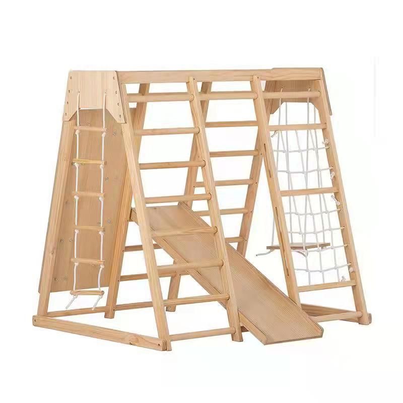 Children Climb Climbing Frame Indoor Household Solid Wood Slide Baby Kindergarten Fort Small Park
