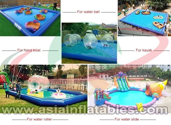 Customized Size Stripe Inflatable Swimming Pool Equipment