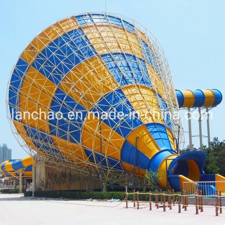 Customized Color Fiberglass Tornado Water Slide for Amusement Park