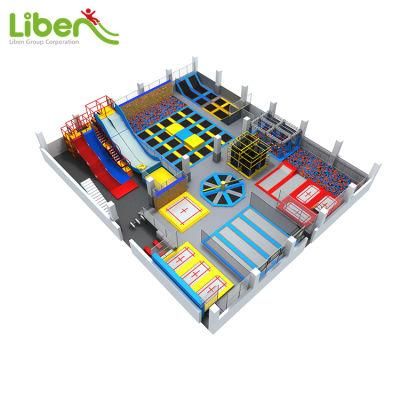Newest Children Toy Indoor Trampoline Park with Basketball Game