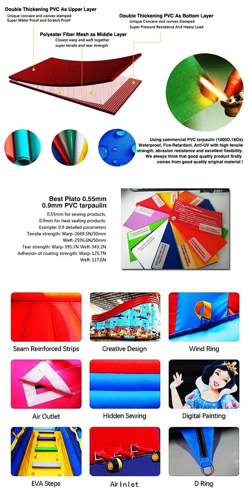 45X45m Inflatable Water Park for Lake and Sea Aqua Amusement Park