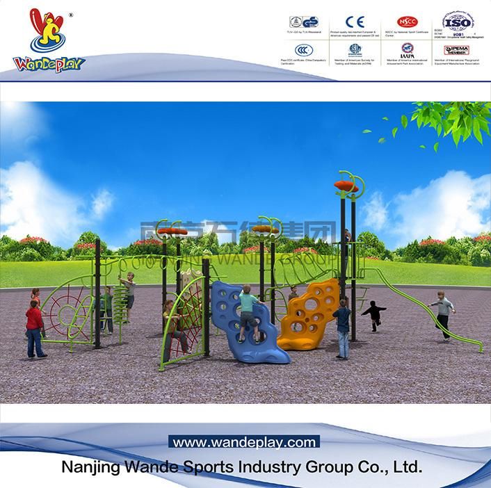 Amusement Park Kids Outdoor Climbing Playground with Slide