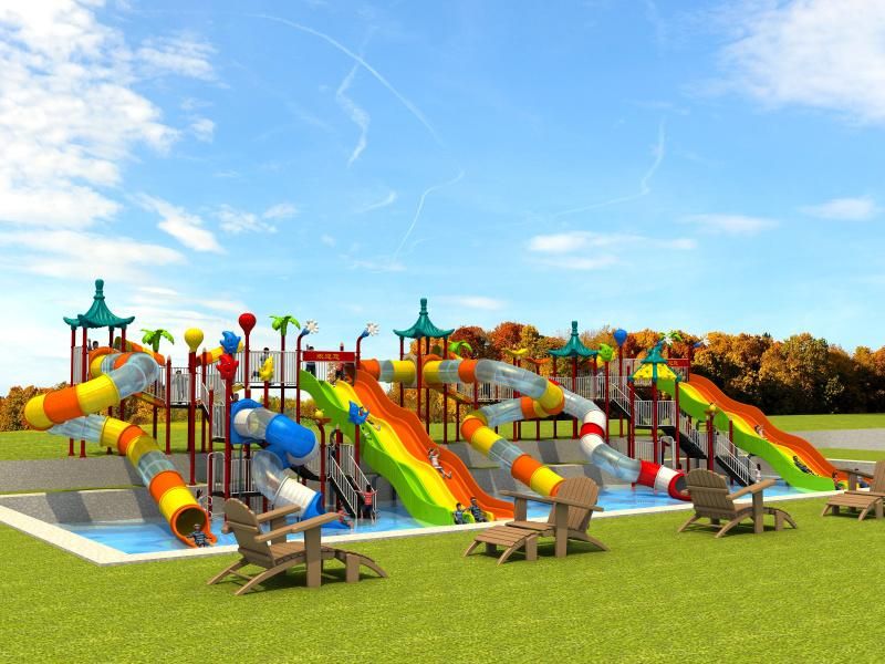 Super Big Great Colorful Water Park Playground for Kids and Adult