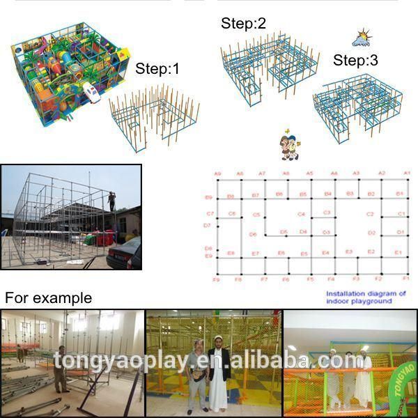 Multifunction Kids Double Playing Castle Kids Playground Fortress (TY-14107)
