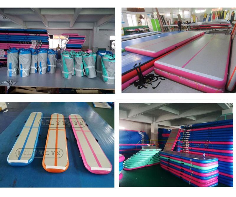 Durable PVC Air Track Inflatable Gymnastics Mats for Outdoor Activity