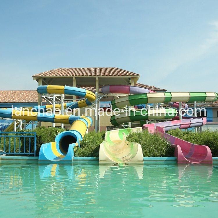 Aqua Park Swimming Pool Water Slide Fiberglass Equipment