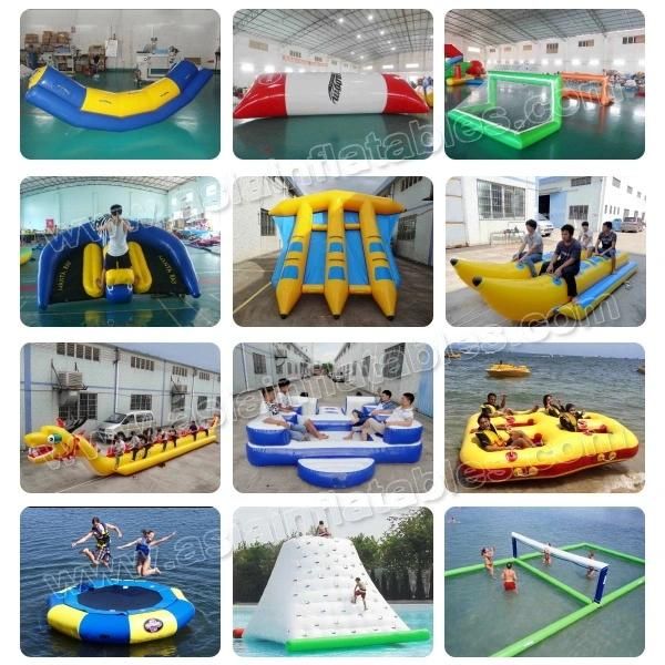 Inflatable Floating Beach Volleyball Court Filed Water Play Equipment