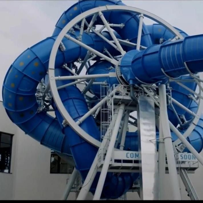 Commercial Water Park Equipment Fiberglass Water Pool Slide for Outdoor