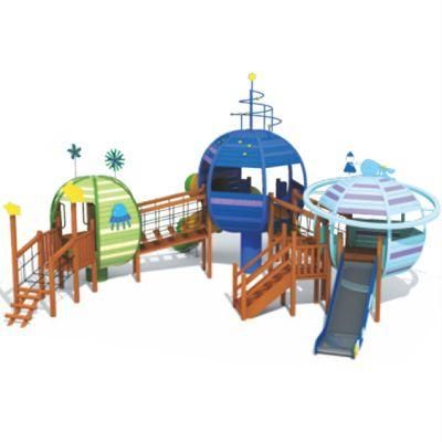Park Kids Stainless Steel Slide Climbing Equipment Outdoor Playground QS73
