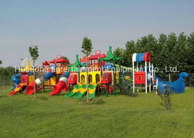 New Style Kid Slide School Yard Cheap Outdoor Playground Popular Castle Theme Climbing Plastic Baby Toddler Children′s Kids Outdoor Playground Sets Equipment
