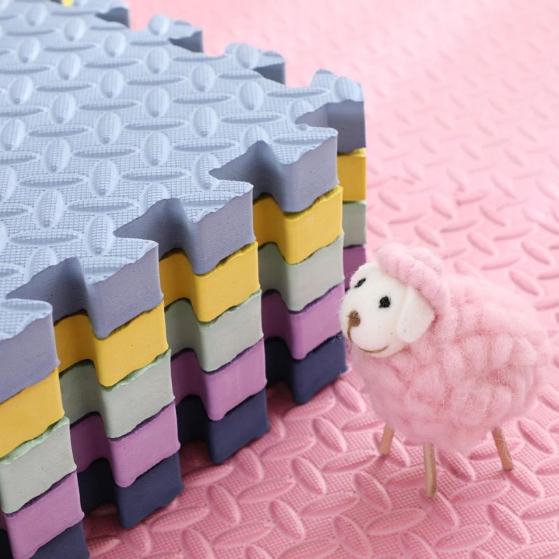 Kids Interlocking EVA Foam Floor Puzzle 30X30X1cm Baby Play Mat