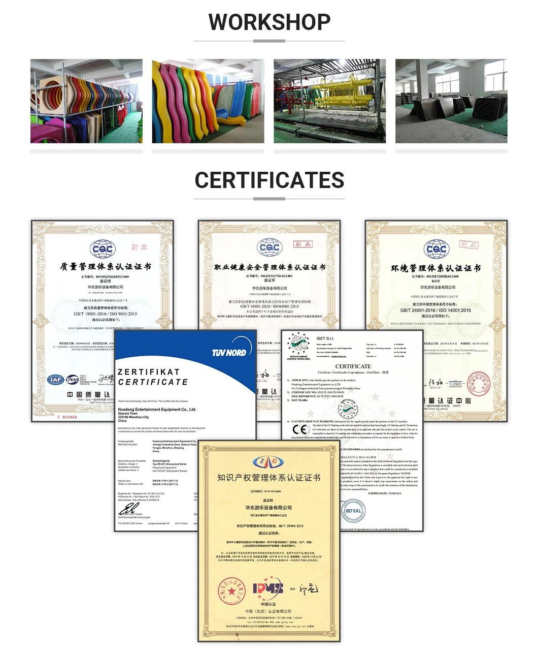 Exported to South Africa Anti-UV Children Playground Outdoor TUV Approved 20 Years′ Manufacture