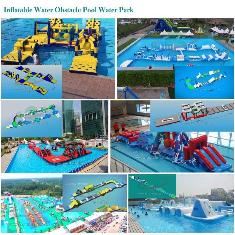 Wholesale OEM on Land Mobile Inflatable Water Playground Aqua Amusement Slides Park