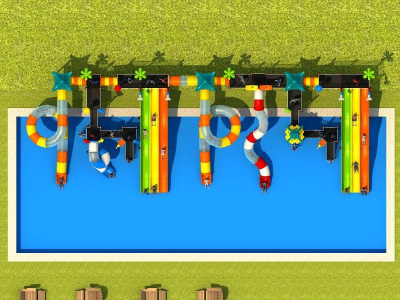 Super Big Great Colorful Water Park Playground for Kids and Adult
