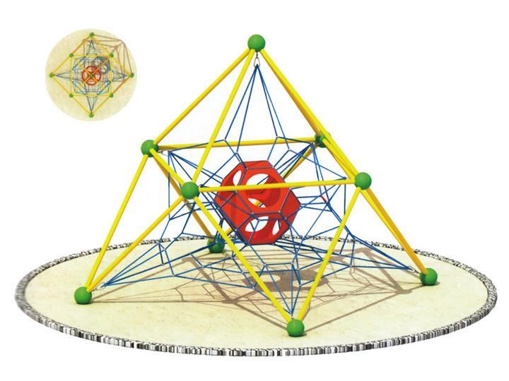 Large Size Children Outside Climbing Playground