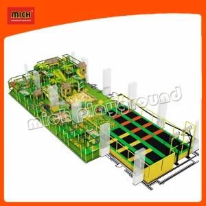 Cheap Wholesale Large Children Indoor Soft Playground with Trampoline Park
