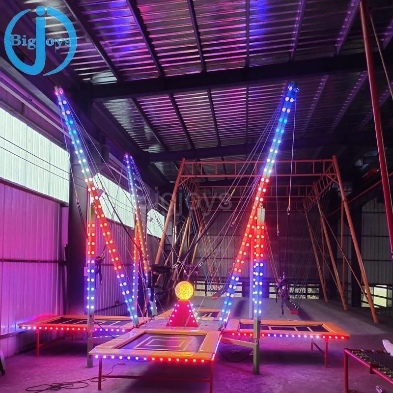 4 in 1 Shining Bungee Trampoline for Kids and Adults