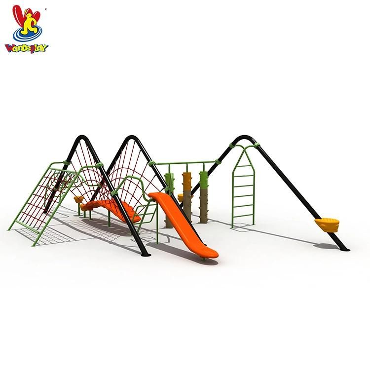 Kids Outdoor Playground for Sale Child Playhouse Outdoor Amusement Park Equipment Climbing Rope Net