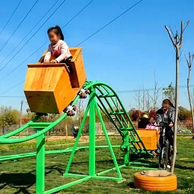 No Power Manpower Chair Fun Ride Mini Roller Coaster Amusement Park Rides Unpower Roller Coaster for Sale