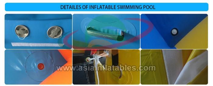 0.9 mm PVC Tarpaulin Green Inflatable Giant Water Pool