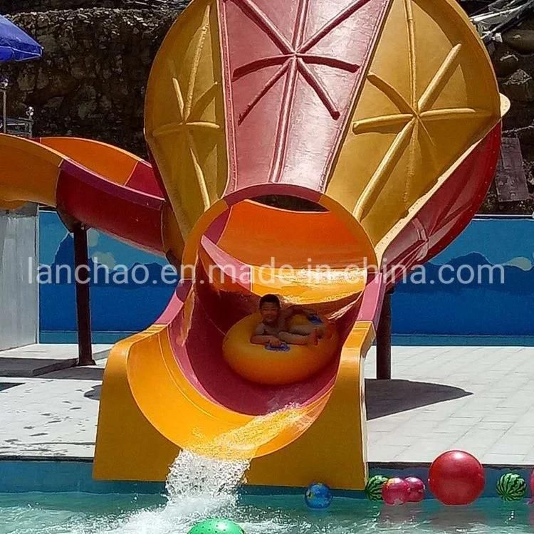 Fiberglass Small Water Park Slide for Family Play