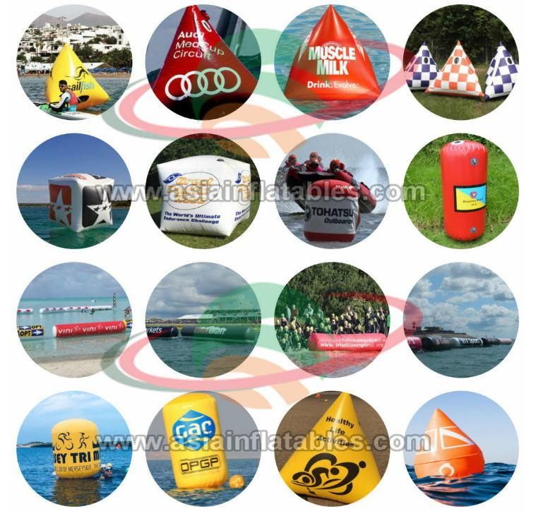 Customized Inflatable Pyramid Buoy Inflatable Water Safety Buoys