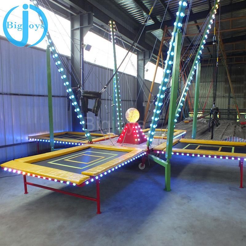 4 in 1 Shining Bungee Trampoline for Kids and Adults