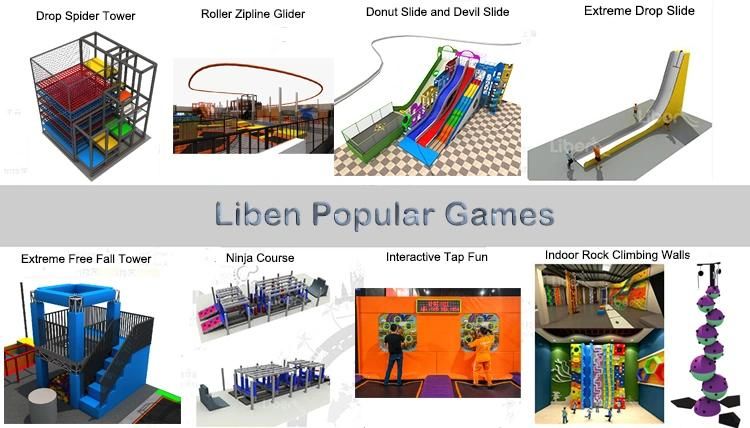 Small Commercial Indoor Trampoline Park Sports Equipment Climbing Wall