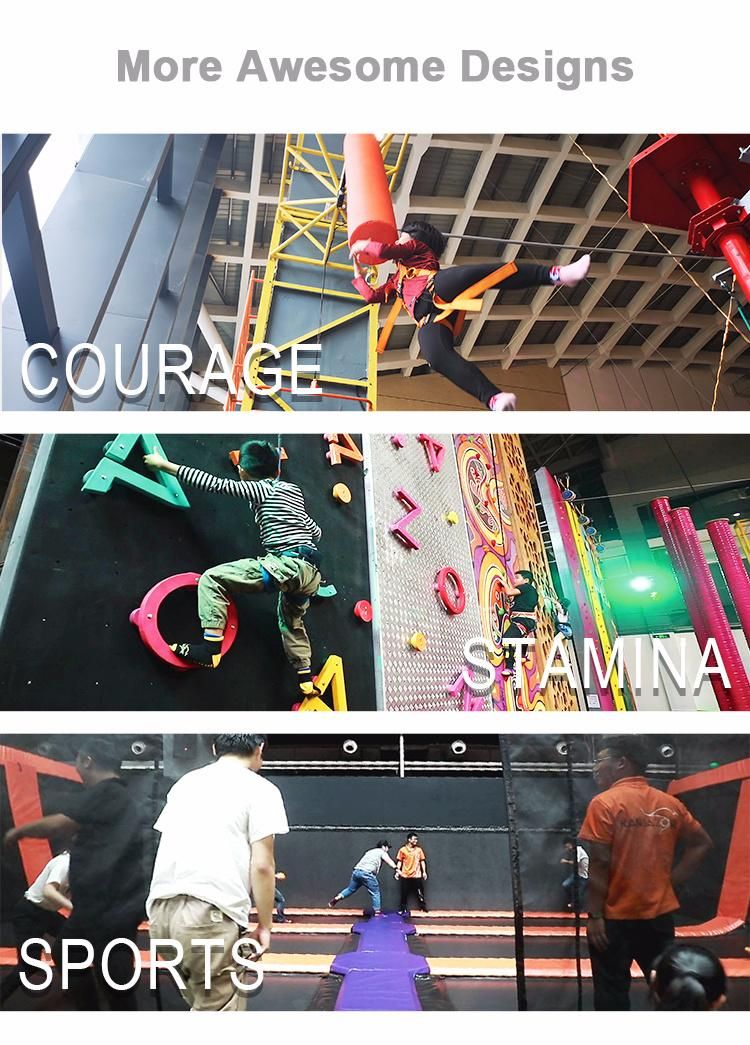 Turnkey Indoor Sports Trampoline Park Unique Designed Trampoline for Jump Center on The Boat