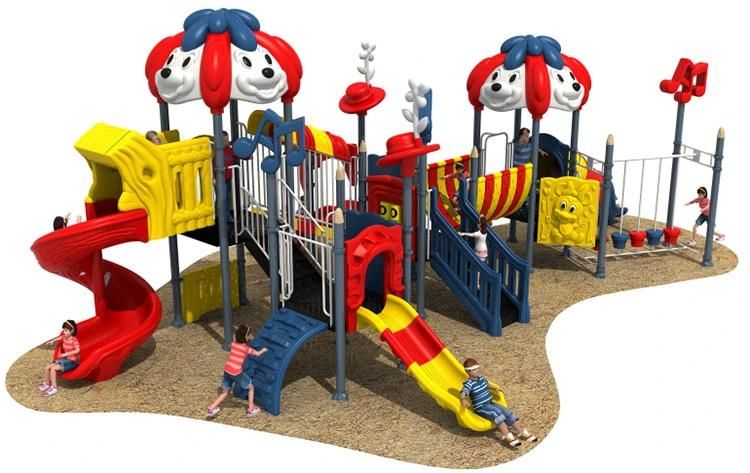 Popular LLDPE Outdoor Exercise Equipment Children Playground Plastic Slide Amusement Equipment with Climbing & Sliding Without Fading and Aging
