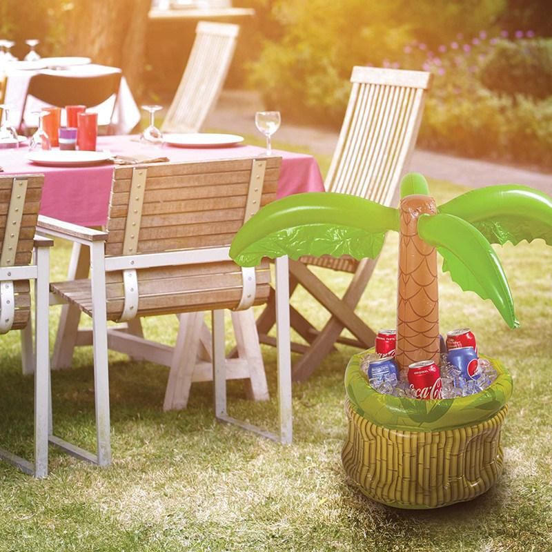 PVC Party Play Equipment Toys Inflatable Plam Tree Drink Holder Ice Cooler Toys