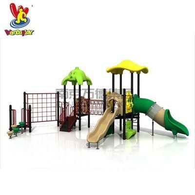 Attractive Small Slide Outdoor Playground Equipment for Children Equip Wood