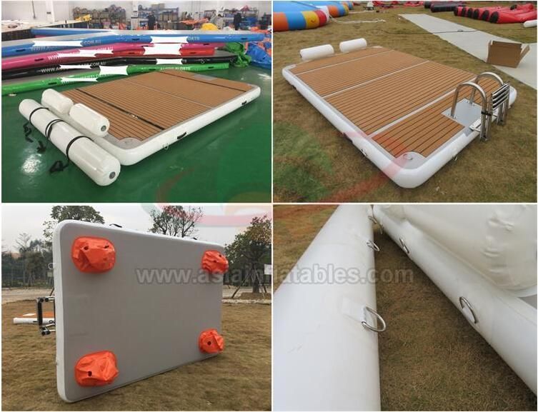 Water Play Equipment Jetski Yacht Inflatable Water Floating Fishing Platform