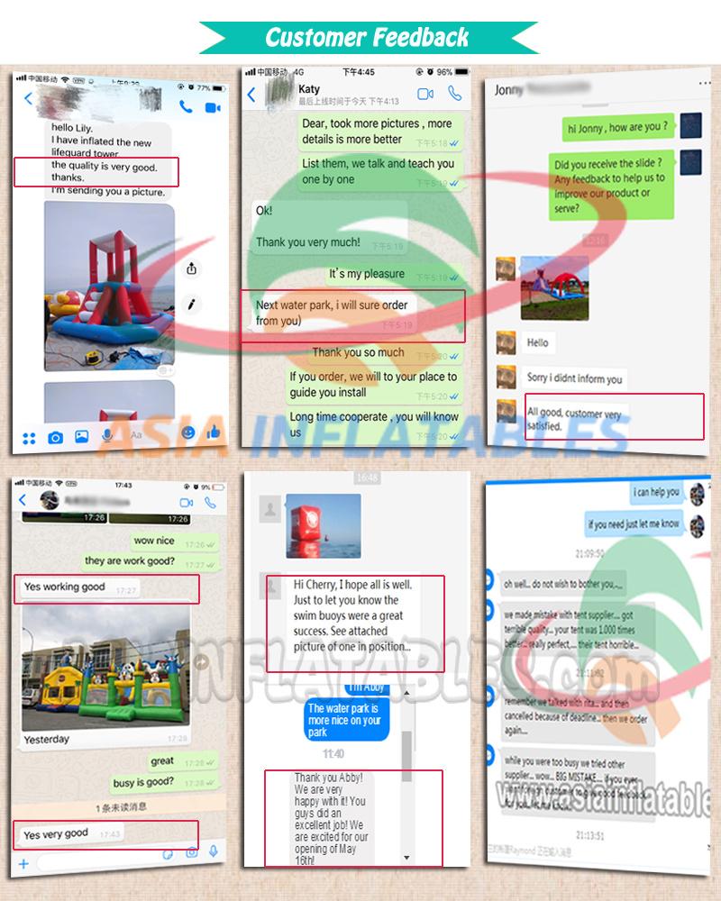 Ice World Giant Inflatable Pool Water Park with Slide Land