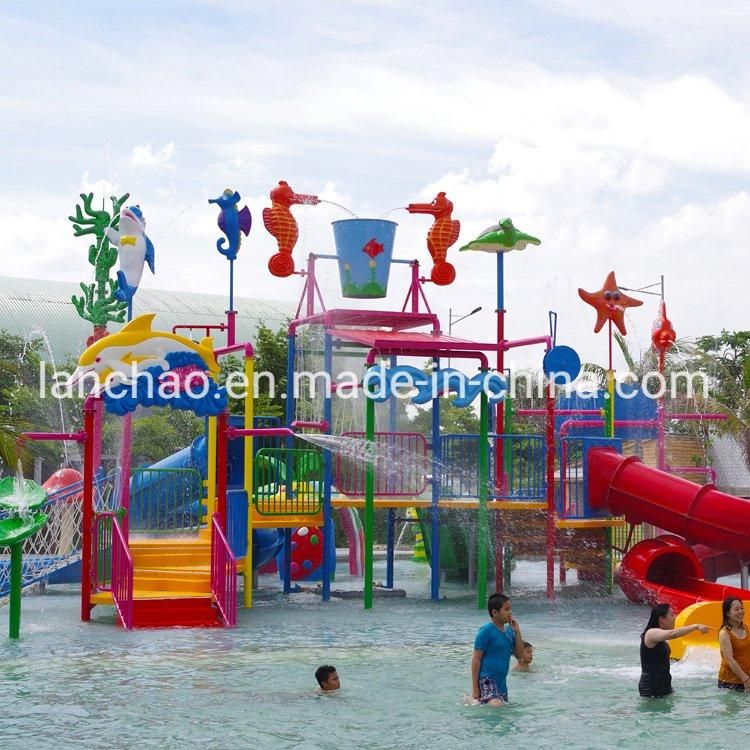 Outdoor Playground Amusement Park Water House Slide