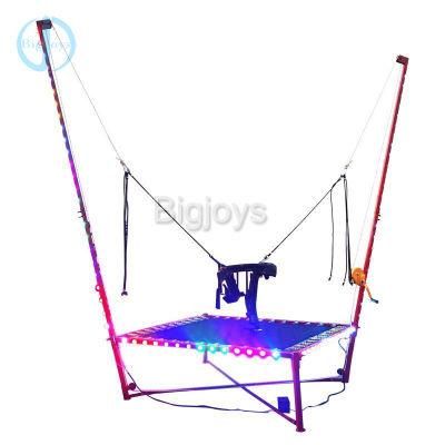 Shinning Single Bungee Jumping Big Indoor Trampoline for Children