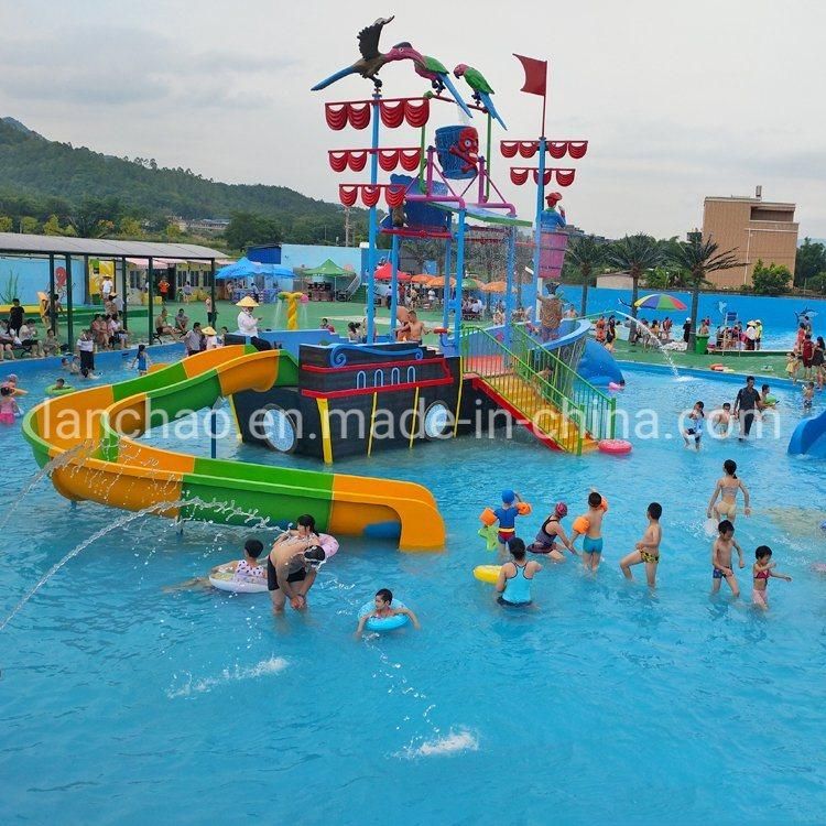 Family Children Water Theme Park Equipment Fiberglass Material