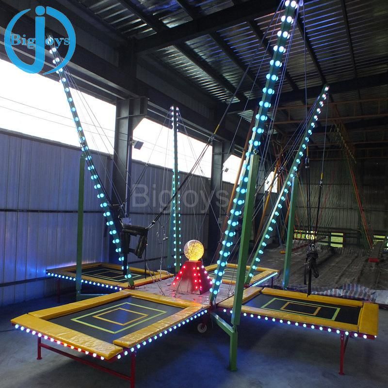 4 in 1 Shining Bungee Trampoline for Kids and Adults