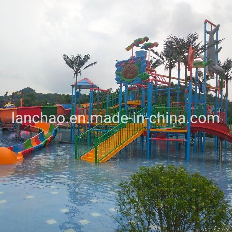 Fiberglass Water House Slide Aqua Park Equipment Water Rides