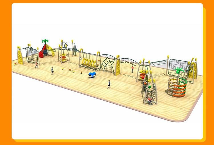 Large Physical Training Monkey Bar Climbing Net Structure Outdoor Playground Equipment