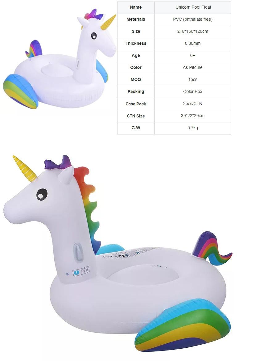 Giant Inflatable Unicorn Swimming Pool Float for Adults