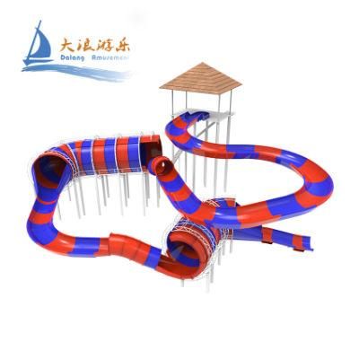 Fiberglass Playground Equipment Water Slide Park Equipment Pool