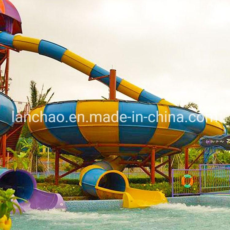 Aqua Park Water Amusement Equipment Fiberglass Bowl Slide