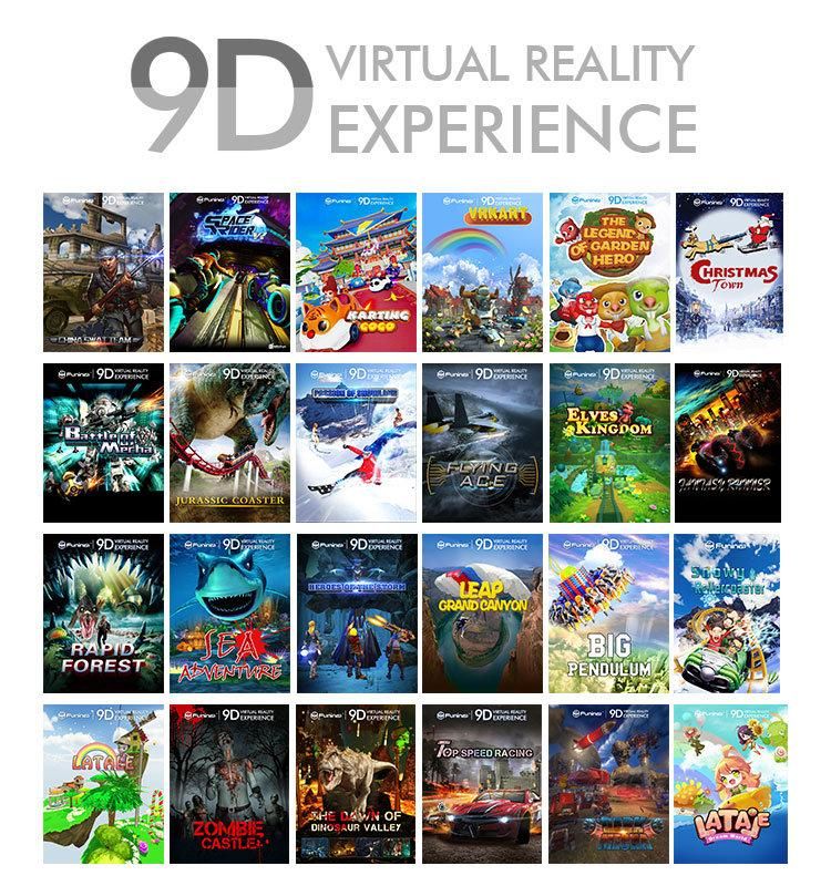 Dynamic Virtual Reality 9d Egg Chair Cinema for Amusement Park