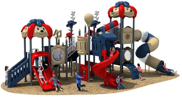 Amusement Park Outdoor Sliding Board Equipment Children Playground Plastic Slide for Sale