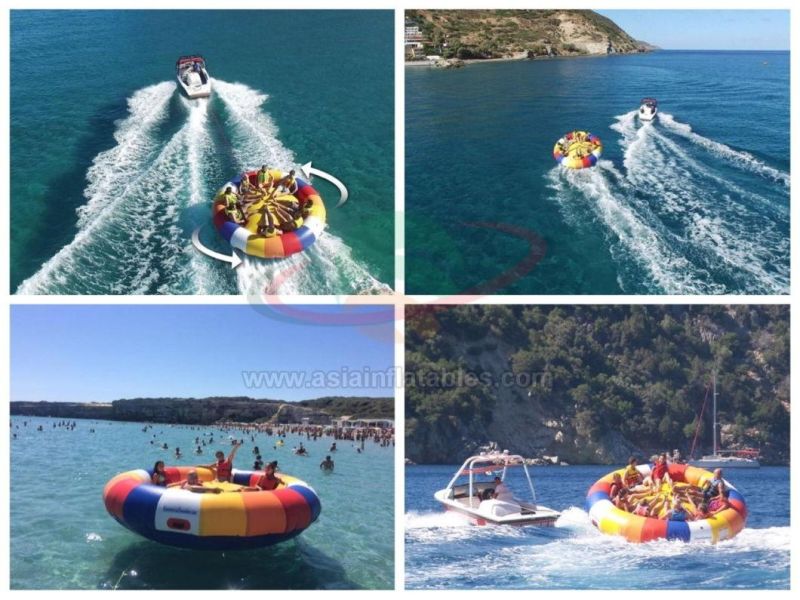 Inflatable Flying UFO Boat Water Saturn Inflatable Floating Disco Boat