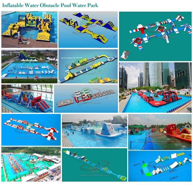 Customized Swimming Pool Giant Inflatable Water Park Floating Aqua Park