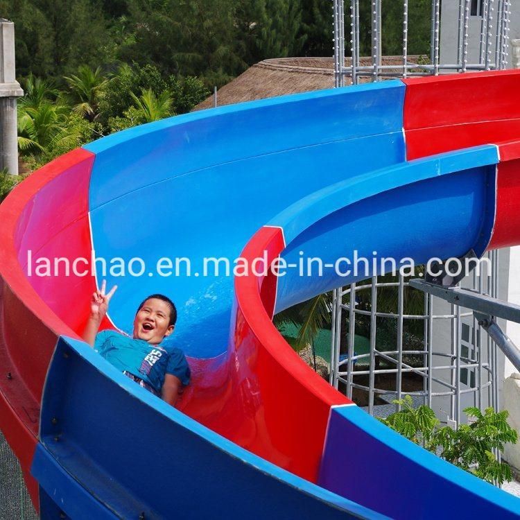 Spiral Fiberglass Water Park Slide for Adult