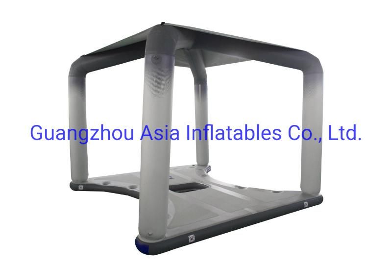 Inflatable Island Platform Bar Floating Dock Riviera Lounge